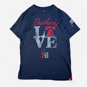 Heather Grey 76ers "Brotherly Love" Philadelphia Philly tee Size M